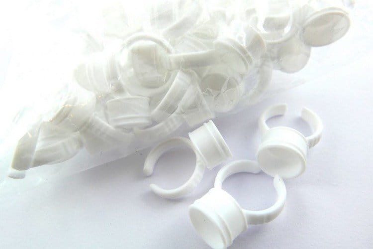 Pierścionek na pigment plastikowy 100 szt / op