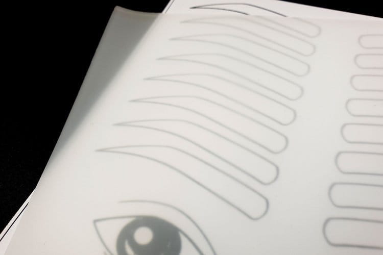 Sztuczna skórka transparentna A5/ zestaw 5 skórek + laminowana grafika