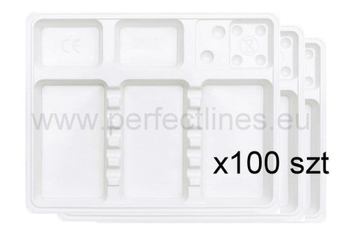 Tacki jednorazowe – białe/ 100 szt.