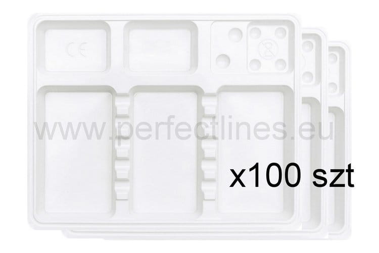 Tacki jednorazowe – białe/ 100 szt.