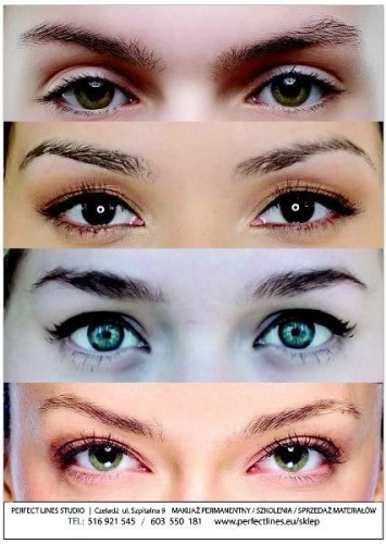 Mata szkoleniowa / sztuczna skórka brwi 2 kolor A5