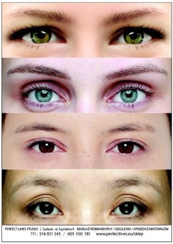 Mata szkoleniowa / sztuczna skórka brwi 1 kolor A5