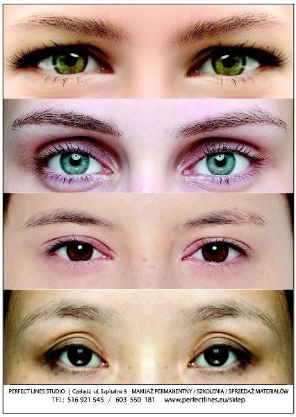 Mata szkoleniowa / sztuczna skórka brwi 1 kolor A5