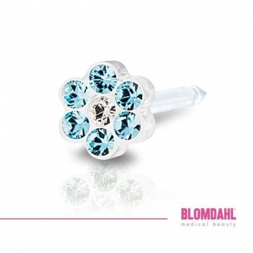 Daisy Aquamarine/ Crystal 5 mm 12-0114-55