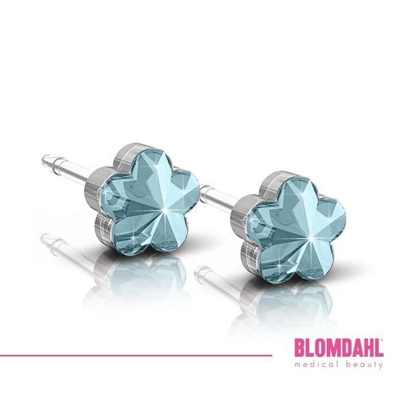 Flower Aquamarine 6mm  15-0130-05 (B)