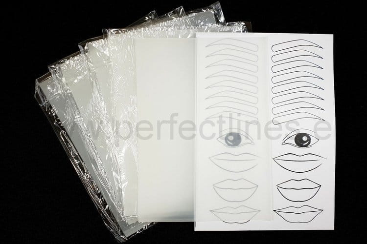 Sztuczna skórka transparentna A5/ zestaw 5 skórek + laminowana grafika