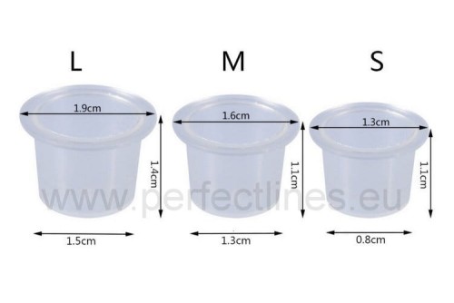Kubeczki na pigment plastikowe 100szt