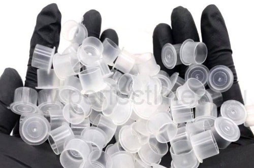 Kubeczki na pigment plastikowe stojące przezroczyste 100 szt / op