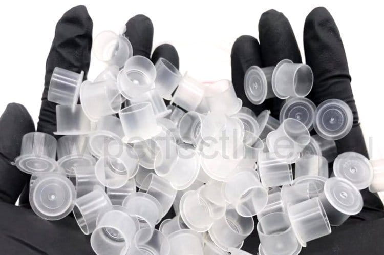 Kubeczki na pigment plastikowe stojące przezroczyste 100 szt / op